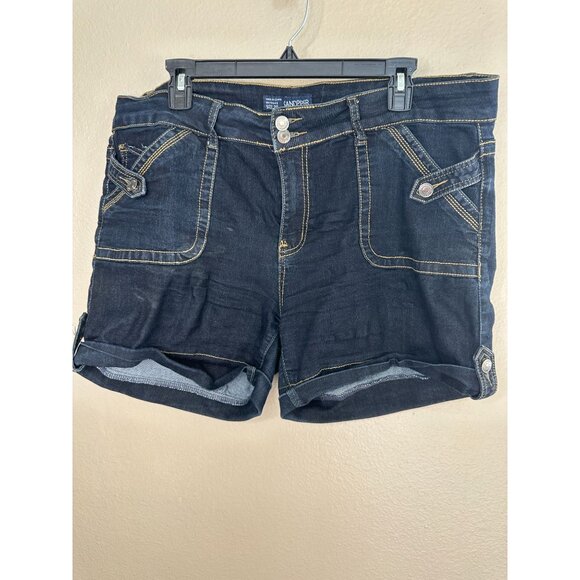Sandpiper Womens Denim‎ Shorts 20 mid rise cotton button zipper summer pull on - Picture 2 of 7